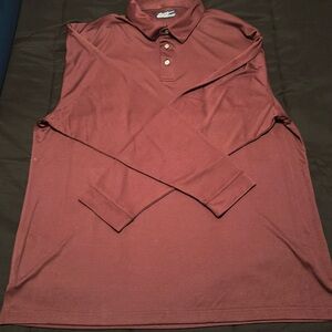 Ben Hogan Long Sleeve Golf Shirt. Burgundy. New without tags.